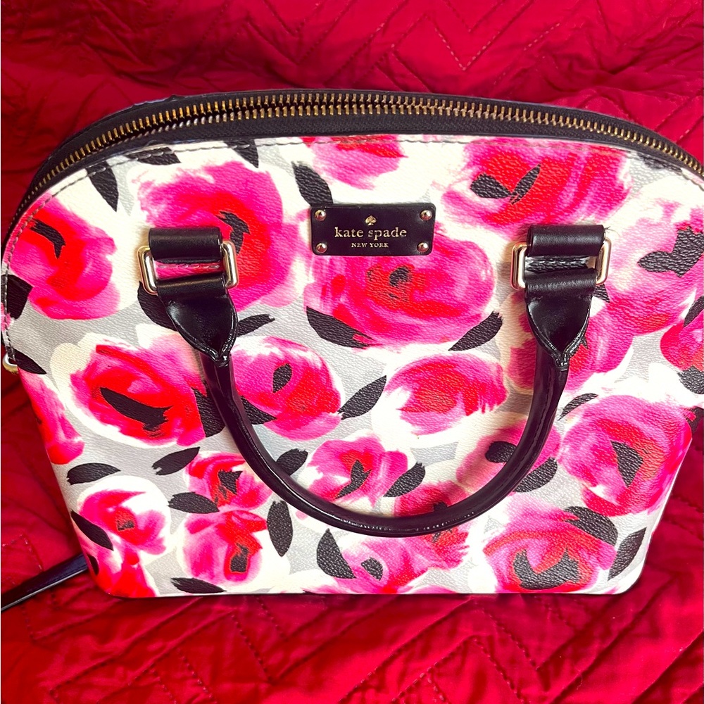 Kate Spade Flower Satchel Bag